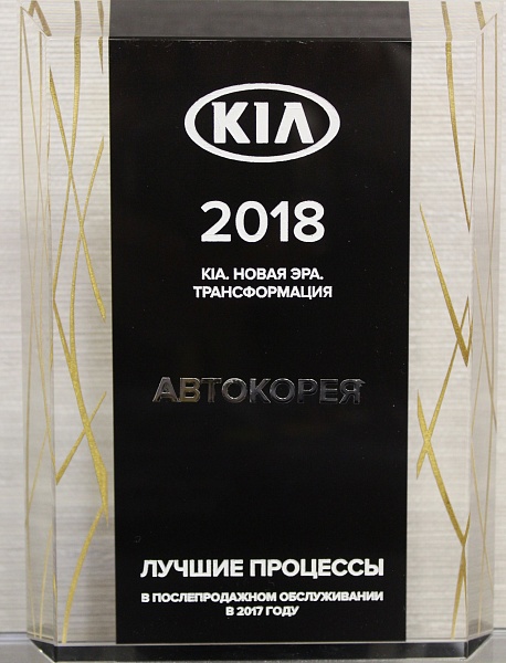 лучший дилер в послепродажном обслуживании 2017г.Киа Автомастер